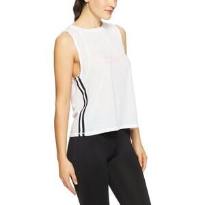 Calvin Klein Womens Performance Racing-Stripe Cropped Tank Top Size XL